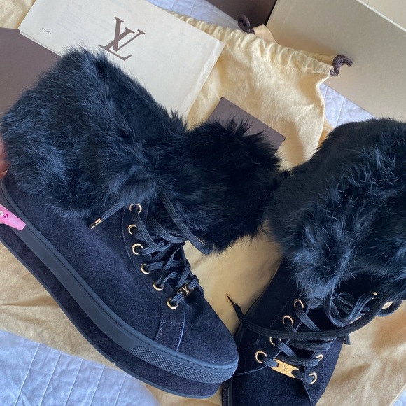 louis vuitton fur sneakers